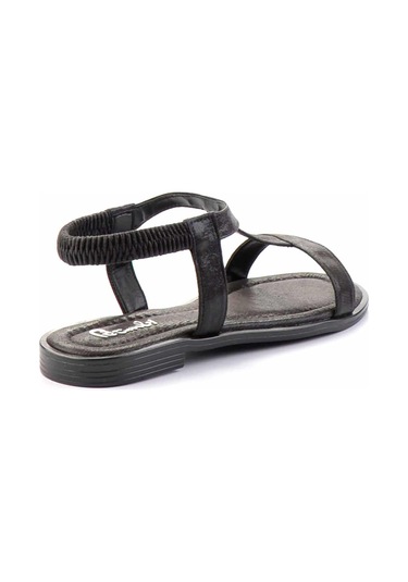 Parlak Siyah Kadın Sandalet K05156080536 Siyah