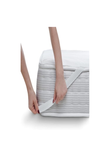 Bebesi Köşe Lastikli Sıvı Geçirmez Mikro Kumaş 70x130 Bebek Yatağı Koruyucu Alez Beyaz