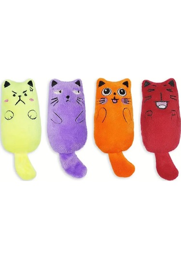Peluş Kedi Oyuncağı Kedi Otlu Catnipli