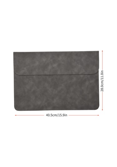 Jeemson Gri Yatay Stil Pu Materyal 15.6 İnç Dizüstü Bilgisayar Çantası - Tablet, Telefon, Dergi Taşıma - Dayanıklı Ve Hafif Gri