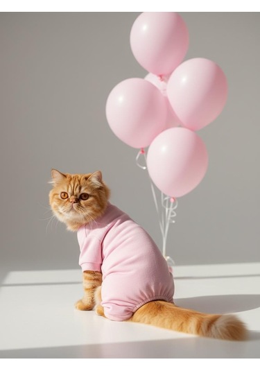 Teddy Bear Pamuklu Kedi Tulum Pijama