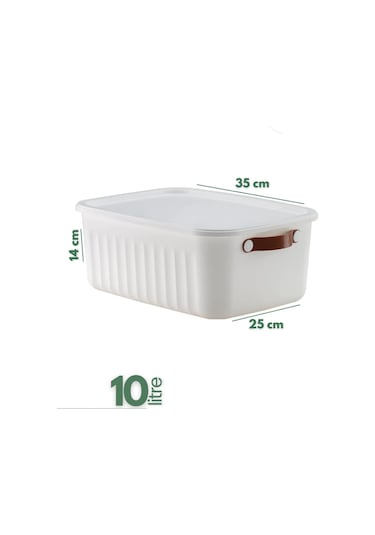 Kapaklı Plastik Ekmek Kutusu , Kulplu , Dekoratif Ekmek Saklama Kutusu , Ekmeklik Gri Gri