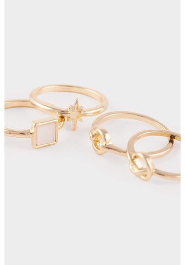 Defacto Kadın 8li Gold Yüzük F7700axnsgd1 Diğer