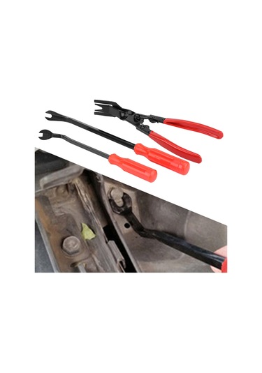 Konesam 3'lü Otomobil Panelleri Ve Klamplerini Çıkarma Aleti Seti - Hızlı Ve Güvenli Kaldırma, Dayanıklı Metal Yapı