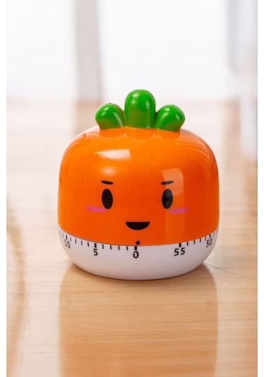 Havuç Model Mekanik Mutfak Zamanlayıcı Timer Çocuklar İçin Thr385