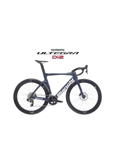 Bianchi Oltre Comp 2025 Ultegra Dı2 12v-velomann C55 Koyu Mavi 53cm Celeste - Siyah