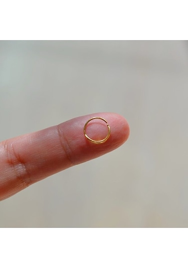 Gümüş Çift Görünümlü Halka Hızma Gold Gümüş