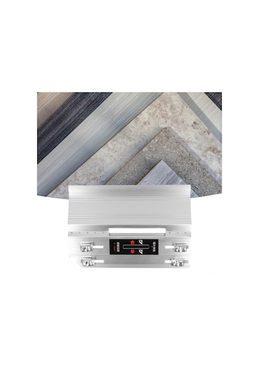 Youtek Alüminyum Alçı Taş Kesme Aleti 45 Derece Köşe Oluşturucu Sabit Nylon Rulolarla Dayanıklı Taşcı Gereci