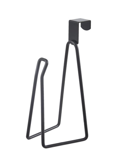 Banyo Depolama İçin Siyah Kağıt Havlu Rafı Siyah