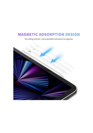Apple Uyumlu iPad  Stylus Dokunmatik Kalem Palm Rejection Mıknatıslı Eğilmeye D