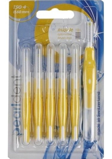 Pearldent Arayüz Fırçası 6' lı ISO 4 Middle 0.60 MM