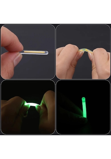 Valkyrie 50 Adet Kutulu Extra Aparatlı Fosfor Fitili - 39x4,5mm Xxl Boy - Glow Sticks - Yem İçi, Olta Ucu, Şamanda