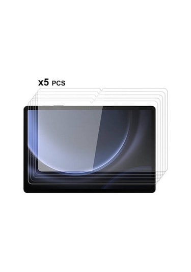 Samsung Galaxy Uyumlu Tab S10 Fe 5 Adet Tablet Temperli Cam Ekran Koruyucu