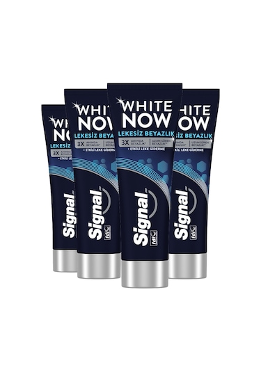 Signal White Now Lekesiz Beyazlık Diş Macunu 4 x 75 ML