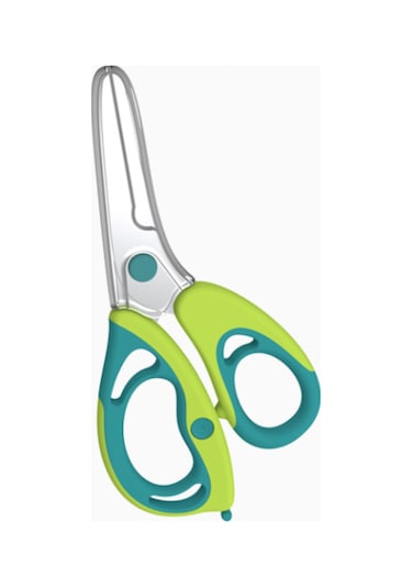 Konesam Açık Yeşil Bebek Besin Makası - Çelik, Multifonksiyonel Sebze Et Kesici, Ev Ve Taşınabilir Anne Bebek Gereci