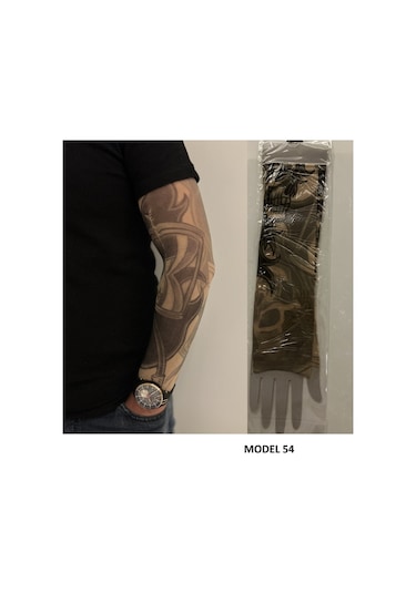 Giyilebilir Dövme 3 Çift 6 Adet Kol Çorap Dövmesi Sleeve Tattoo Set23