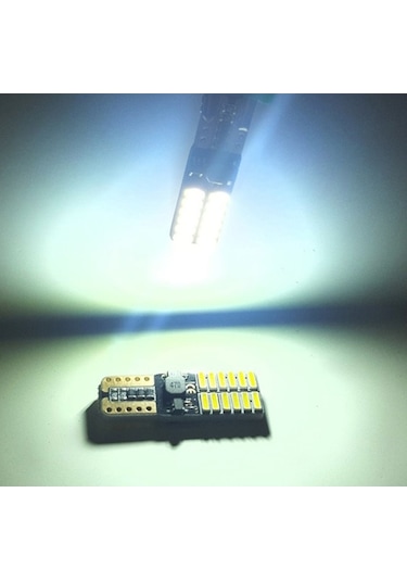 Chevrolet Rezzo Plaka Parklar Için 24 Led T10 Beyaz Ampul 2 Adet