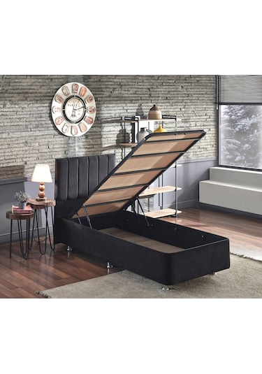 Nironyatak Niron Juliette 80X180 Cm Tek Kişilik Yatak Baza Başlık Takımı - S