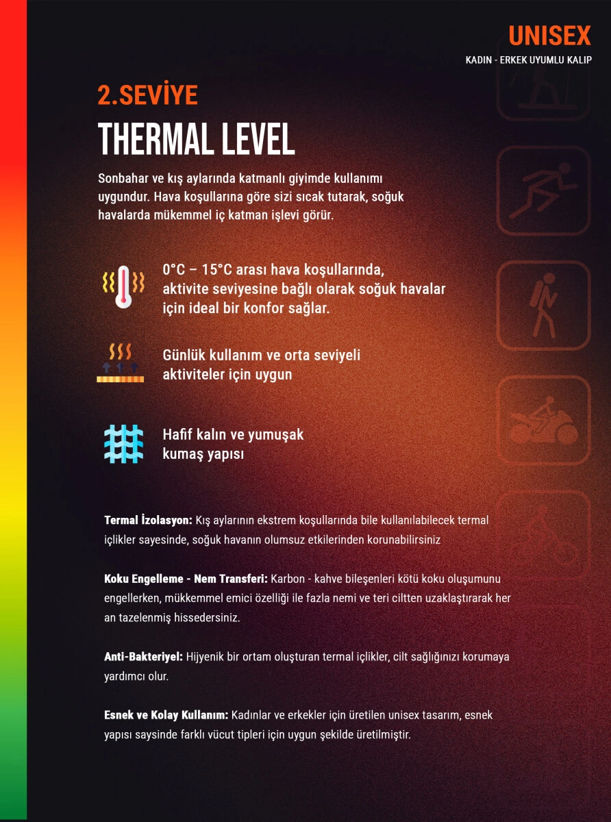 Blackspade Unisex Termal Tişört 2. Seviye 9259