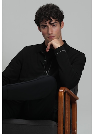 Lufian Orka Erkek Kazak Siyah 112090099100100 Siyah