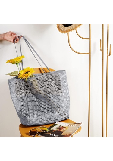 Springsun 35 Litre Çok Kapasiteli Plaj Çanta - Yarı Ağızlı Ve Katlanabilir, Deniz, Piknik, Çamaşır & Tatil İçin Dayanıklı Nilon Torba