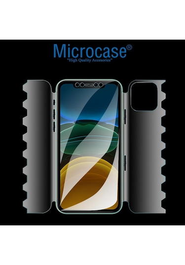 Microcase Apple Uyumlu iPhone 12 Mini Ön Arka Yan Koruma Full Body Film -Fl360