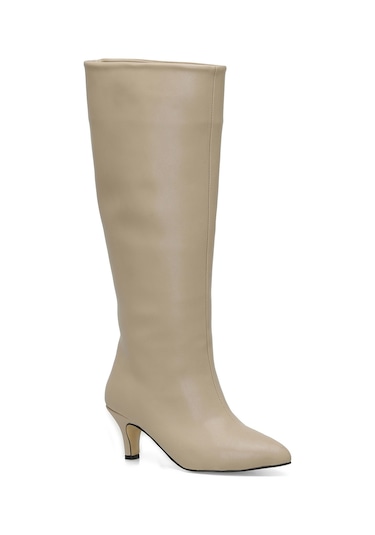 Butigo Helly 3pr Krem Kadın Topuklu Çizme 000000000101740936 Bej