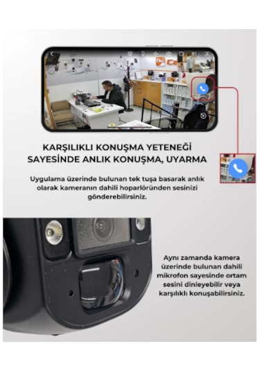 Casacop Q9 4g Sim Kartlı Solar Panelli Kablosuz Güvenlik Kamerası