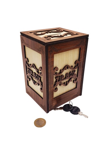 Büro Ev Ofis Hediyesi İçin Tekli Ahşap Mdf Box Stil Prestij Kutu