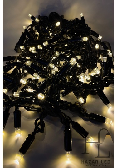 2.5 M Led 152 Ledli 24 Saçaklı Eklenebilir Ip65 Dış Mekan Siyah Kablolu Dekoratif Led Işık Gün Işığı