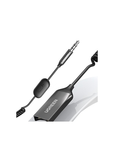 Cbtx Ugreen Araba Bluetooth 5.0 Aux Adaptörü Ses Alıcısı Usb 3.5mm Eller Serbest Kiti Desteği Tf Kart