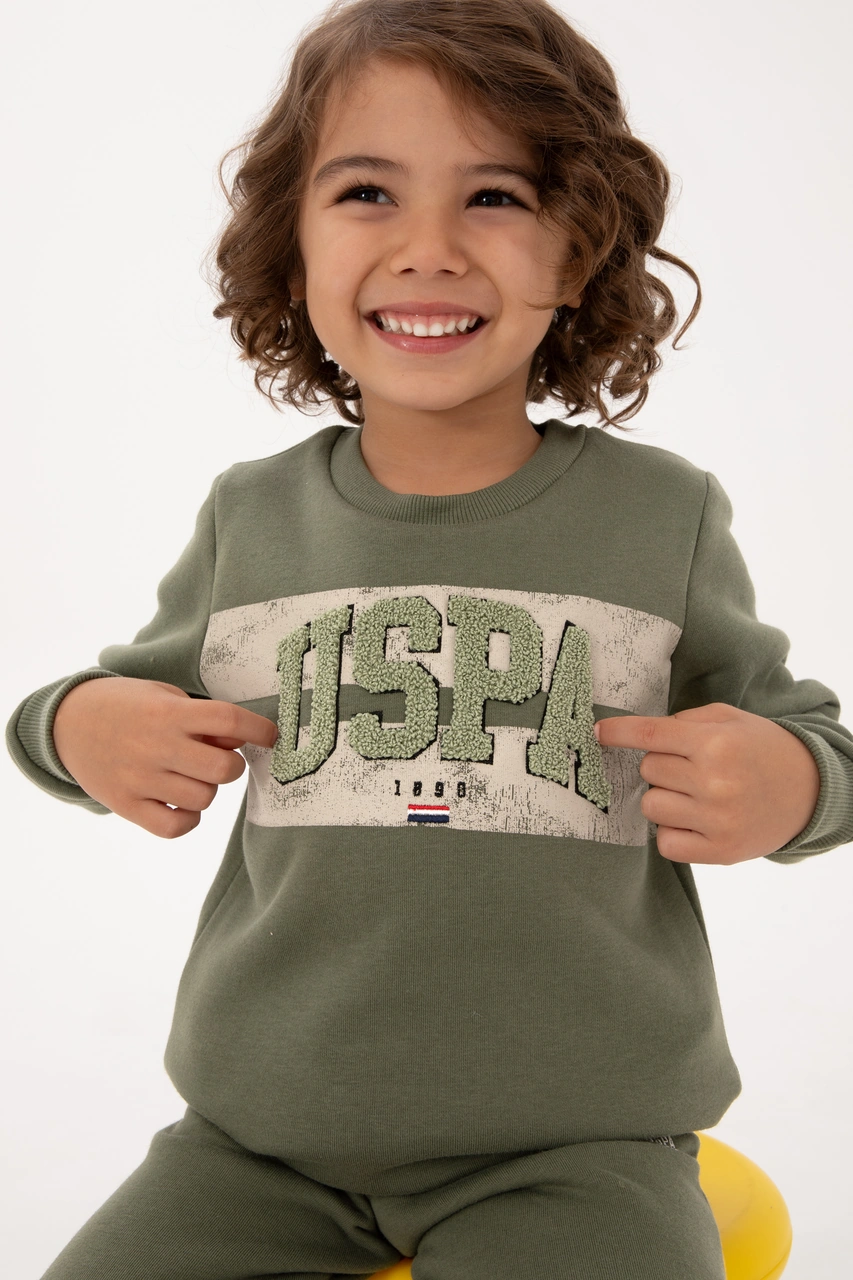 U.s. Polo Assn. Erkek Çocuk Haki Pijama Takım 50318683-vr027 Haki