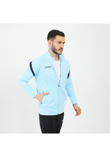 Tryon Sky Blue - Lacivert Erkek Futbol Kamp Sweat Kamp Eşofman Ev 001