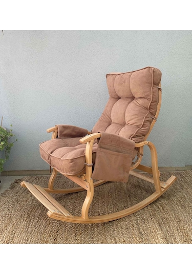 Reyo Santorini Sallanan Sandalye Dinlenme Ve Tv Koltuğu Kahverengi