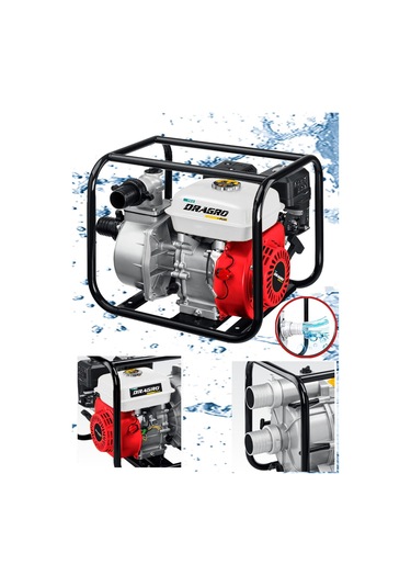 Dragro Alman Drg-99sm 9.9 Hp Turbo Benzinli Su Motoru 3 Parmak B