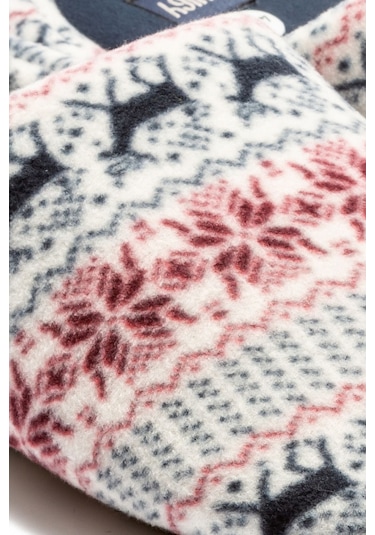 Twigy Polar Erkek Ev Terliği Beyaz 41/46 CC1157 Gri