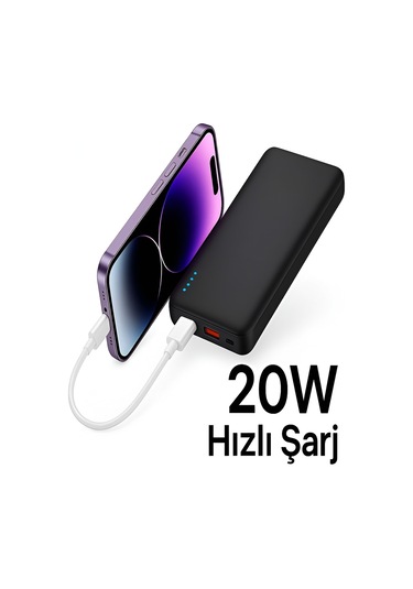 Çelikwork FP10 PD 20 W 10.000 mAh Type-C - Mikro USB Hızlı Şarj Powerbank