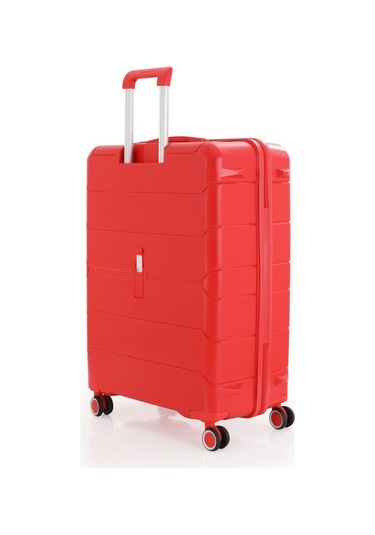 Mçs Polipropilen Valiz V366 75 Cm Büyük Boy Kırmızı Kırmızı