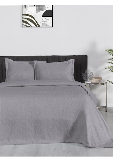 Yatak Örtüsü Marisa Nefes Alabilen, Hafif Ve Şık Tasarımlı Gri
