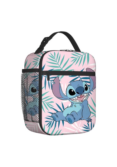 Stitch Yalıtımlı Öğle Yemeği Çantası Okul Piknik Atıştırmalık Öğle Yemeği Kutusu 6 Çok Renkli