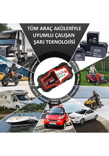 Kobb Kbs2a 6v/12v 60ah Akıllı Akü Şarj Ve Akü Bakım / Desülfatör
