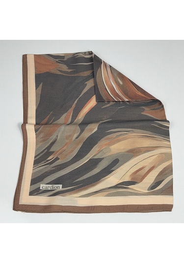 Cardion Pamuk İpek Şal - 70 X 180 - 06302 Kahverengi