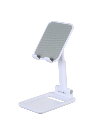 Ranyeek Abs Malzeme Çift Taraflı Ayar Özelliği İle 4-10 İnç Telefon/tablet İçin Çalışma Masası Katlanabilir Tutucu - Beyaz