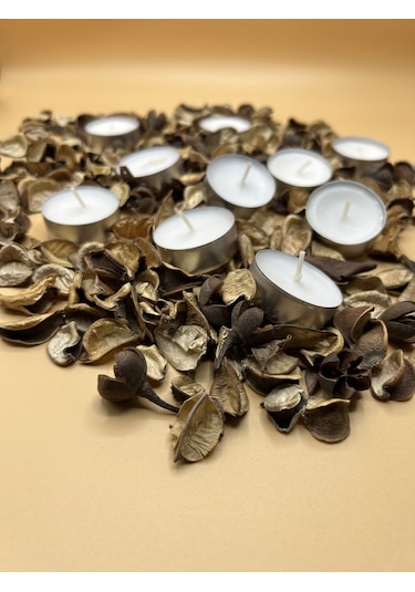 Tealight Mum Mini Boy Soya Parafinli 100 Adet Beyaz Ekonomik