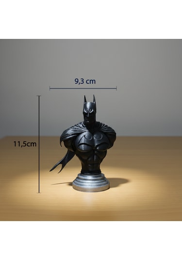 Batman Büst Figür - Kara Şövalye Koleksiyon Serisi 3d Pla Dekoratif Heykel 11,5x9,3 Cm