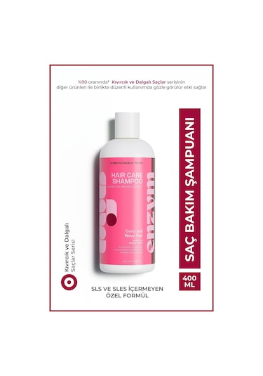 Enzym Cosmetics Kıvırcık Ve Dalgalı Saçlar İçin Saç Bakım Şampuanı 400 ML