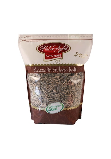 Haluk Aydın Kuruyemiş Kavrulmuş Yerli Tuzlu Siyah Ay Çekirdeği 1 KG