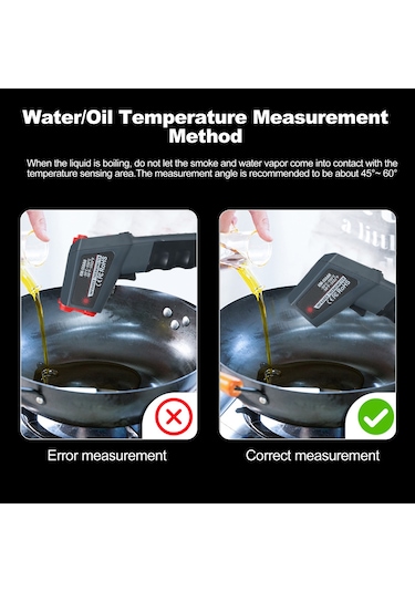 Springsun Km-550ah -50-550 /-58-1022 Temassız Kızılötesi Termometre Ir Termometre Elde Taşınabilir Dijital Sıcaklık Ölçer Arka