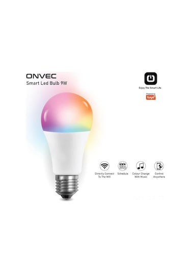 Akıllı Rgb 9w Wifi Ve Bluetooth Led Ampul Beyaz