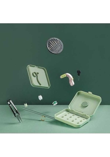 Flybuy Manyetik Dikiş Kutusu Seti - 21 Adet Araç - Ev/küçük - Mavi - 12.3x11x3.3 Cm Evde Kullanım İçin Mükemmel Dikiş Aleti Saklama Çözümü